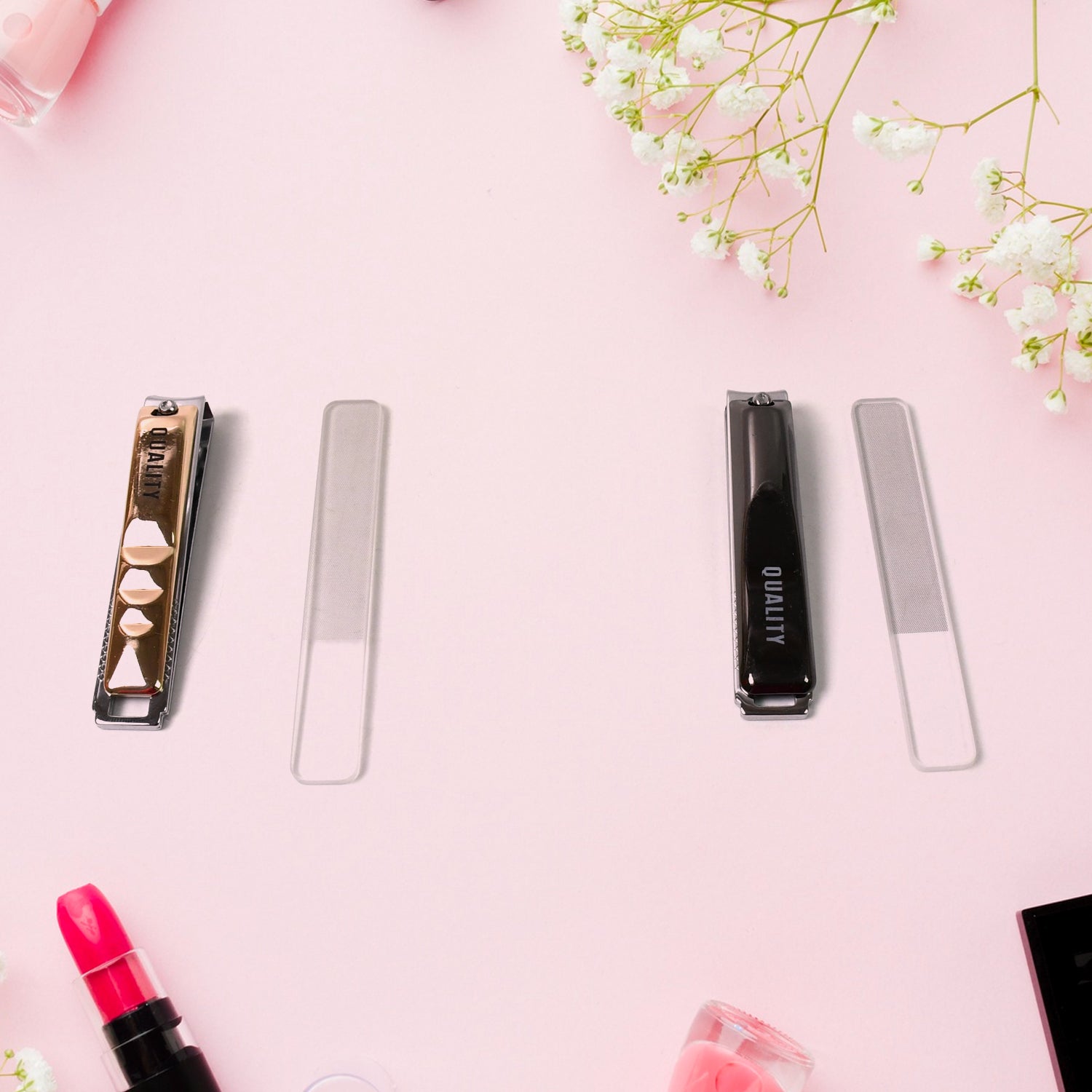 Cute Nail Clipper with Nail Catcher, Nail File - Stainless Steel (1 Pc) Cute Nail Clipper with Nail Catcher, Nail File - Stainless Steel (1 Pc)